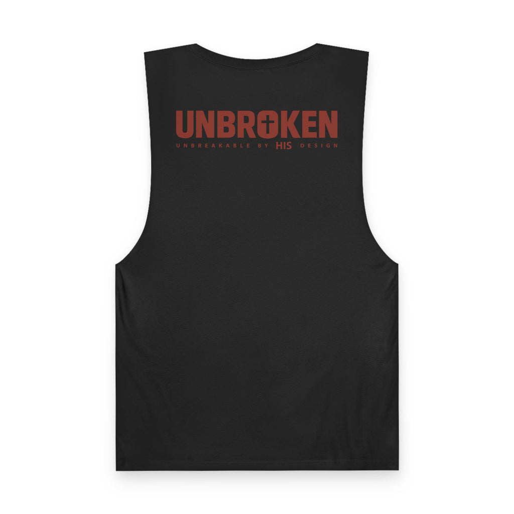 Unbroken Logo (Burnt Ember) - Muscle Tank