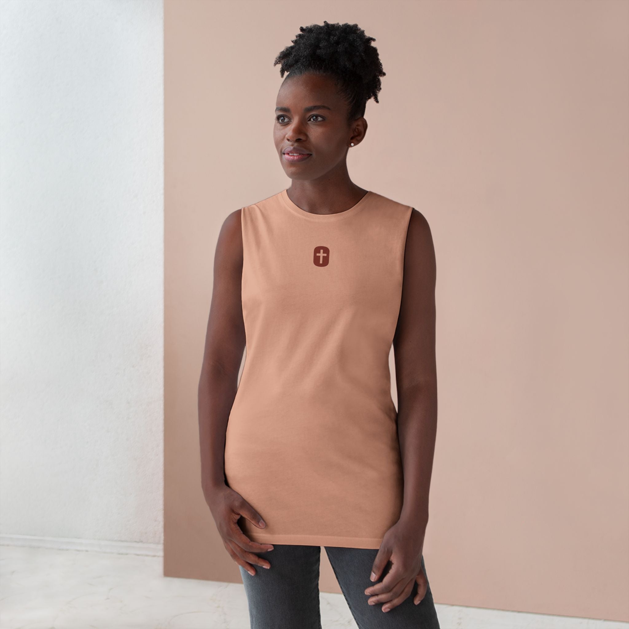 Unbroken Logo (Burnt Ember) - Muscle Tank