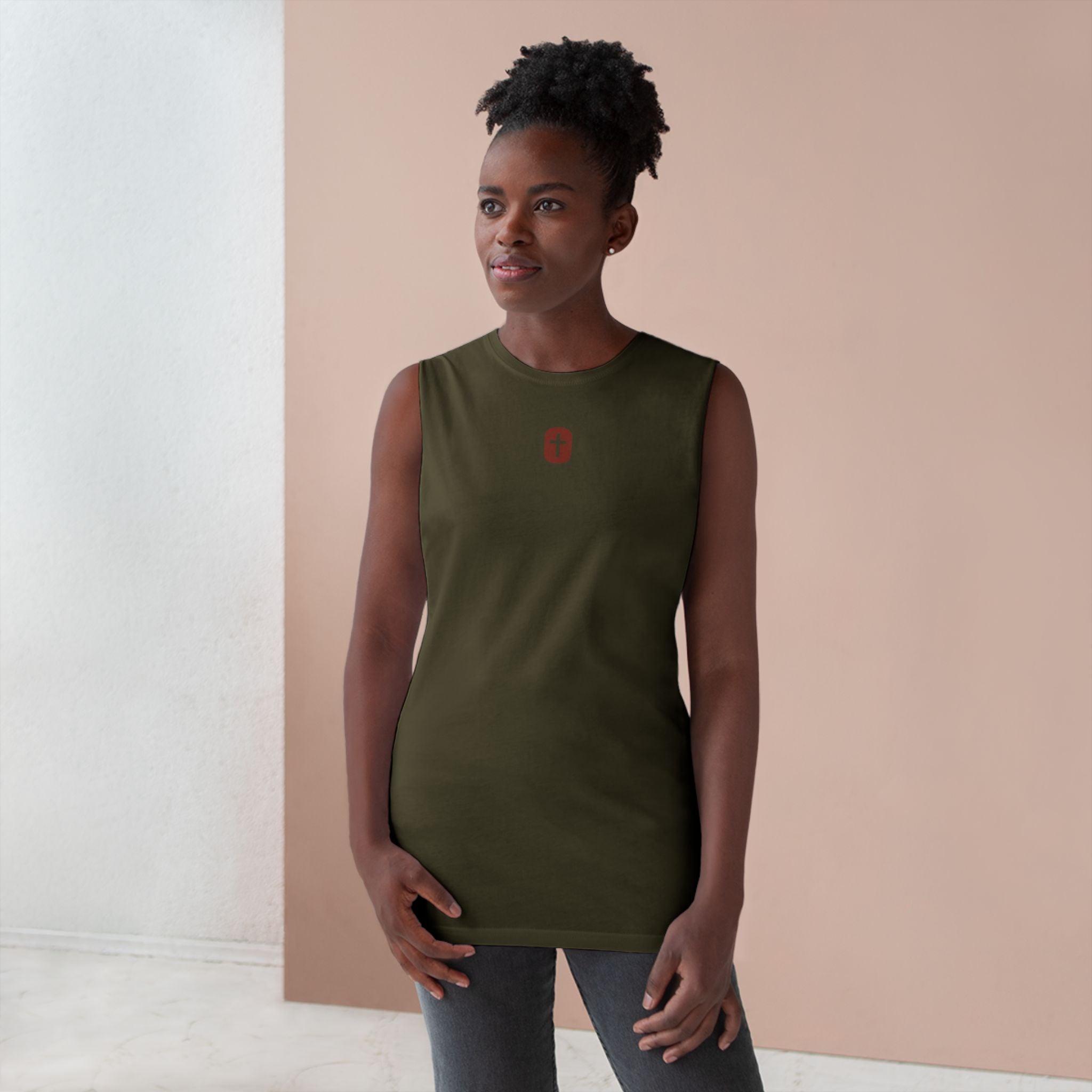 Unbroken Logo (Burnt Ember) - Muscle Tank