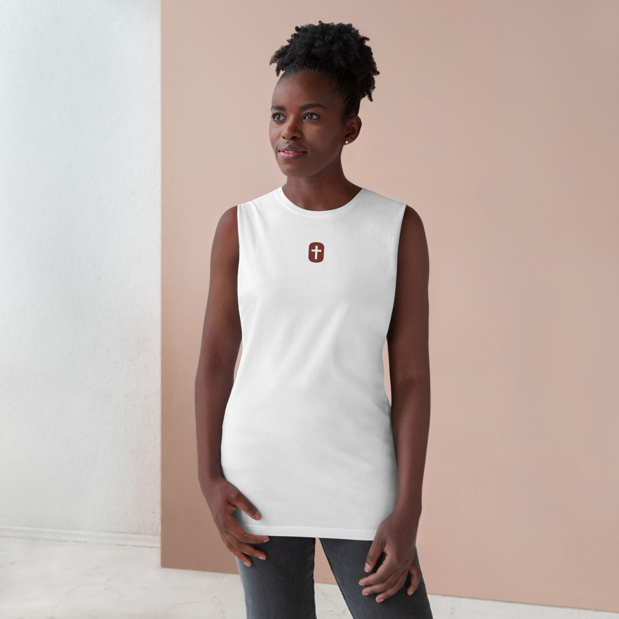 Unbroken Logo (Burnt Ember) - Muscle Tank